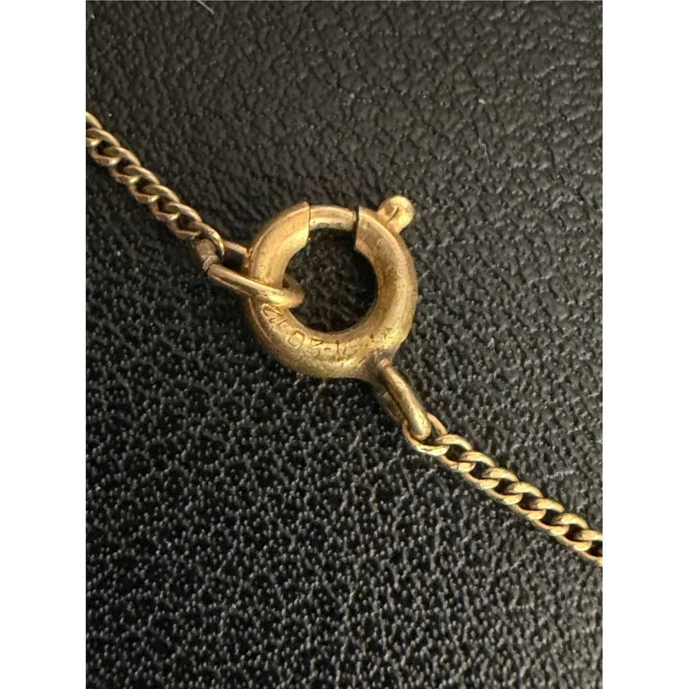 Vintage Cross Necklace Sterling Silver Gold Filled Crucifix 18